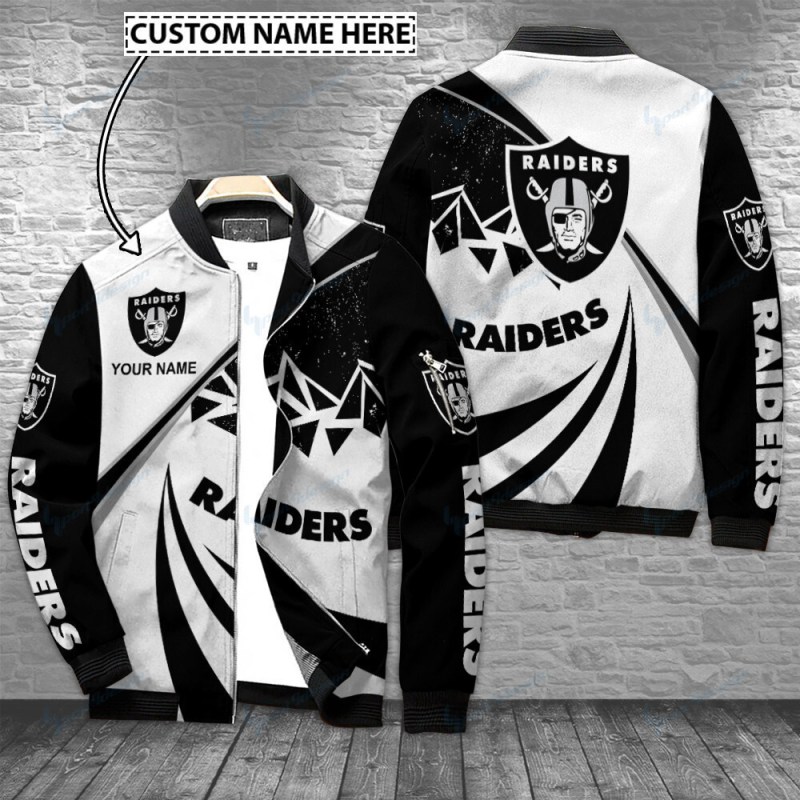 Las Vegas Raiders Personalized Bomber Jacket