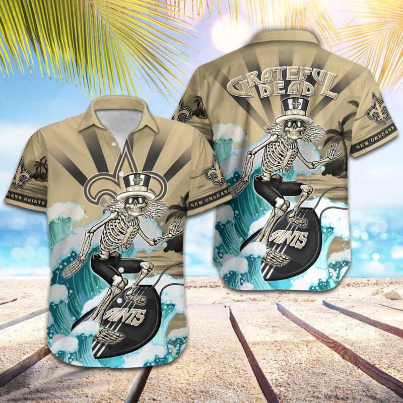 Sizing Chart for New Orleans Saints Button Shirt
