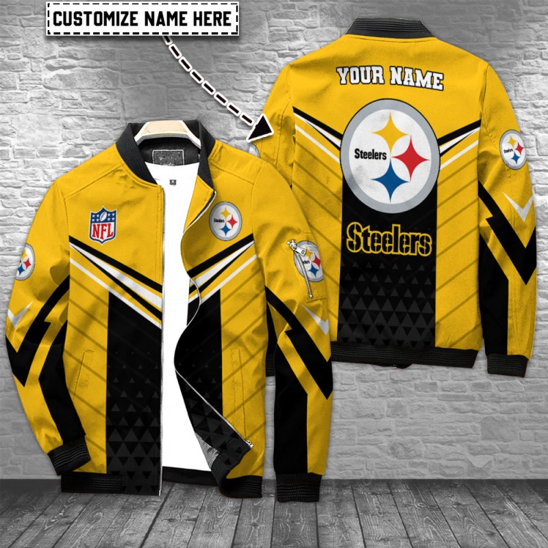 Pittsburgh Steelers Personalized Bomber Jacket