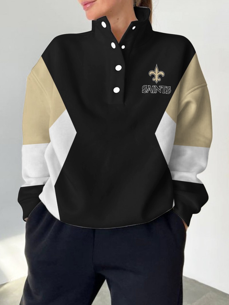 New Orleans Saints Casual Colorful Sweatshirt