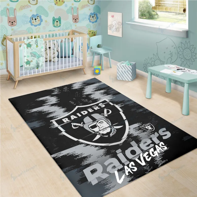 Las Vegas Raiders Premium Rectangle Rug 18
