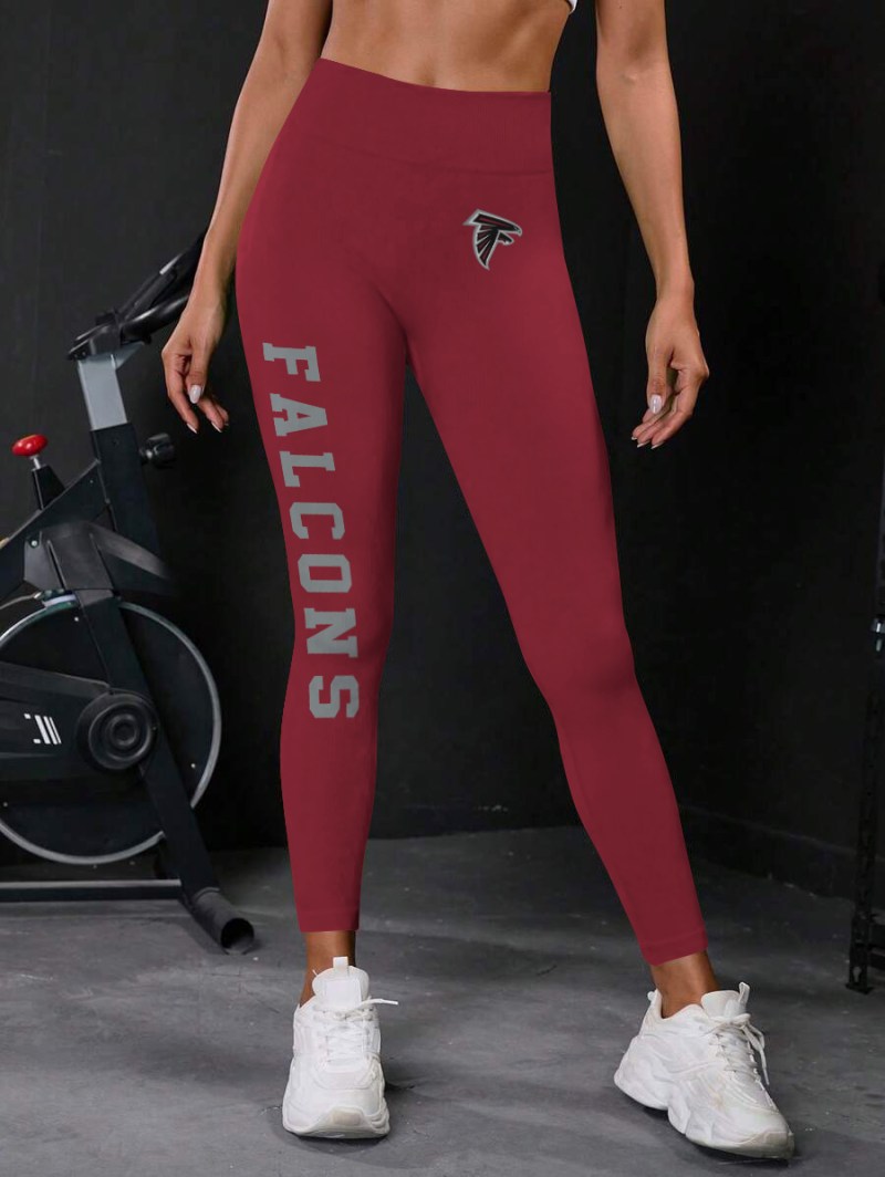 Atlanta Falcons High Waist Push Up Printed Leggings - Image 3