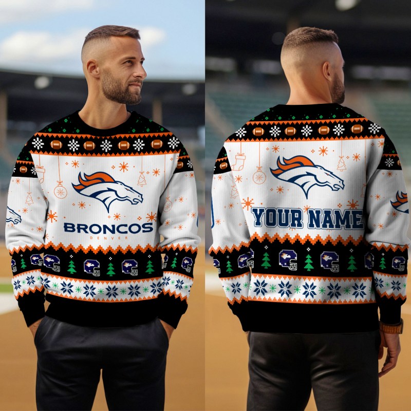Denver Broncos Ugly Christmas Sweater 5