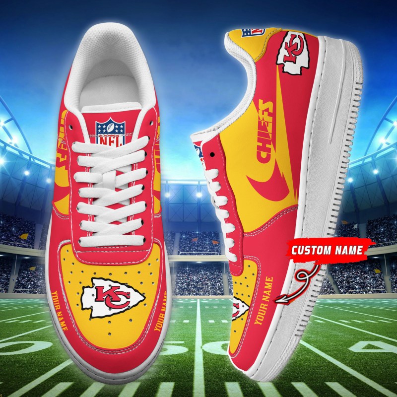 Kansas City Chiefs Personalized AF1 Shoes