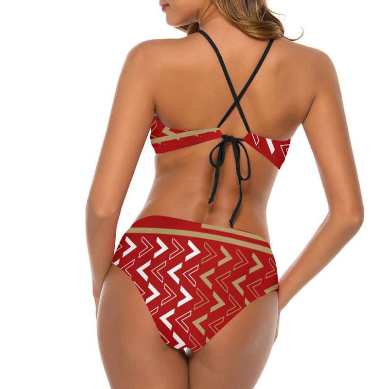 San Francisco 49ers Women's Swimsuit Back View