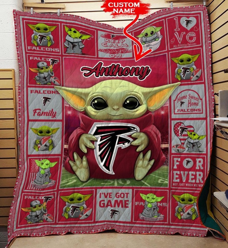 Atlanta Falcons Personalized Premium Quilt Image 3