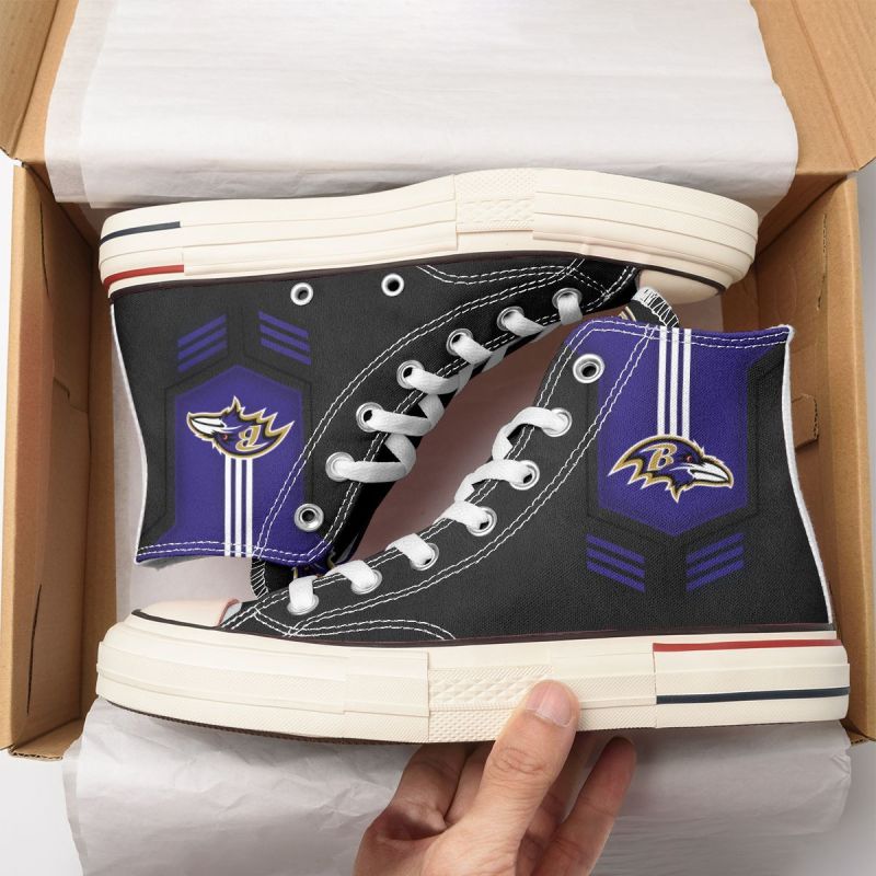 Baltimore Ravens High Top Shoes