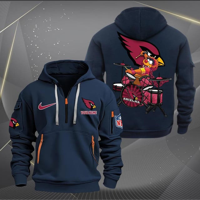 Arizona Cardinals Quarter Zip Hoodie 3