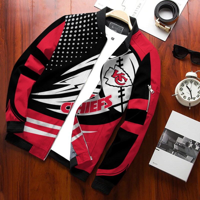 Kansas City Chiefs Bomber Jacket Back View