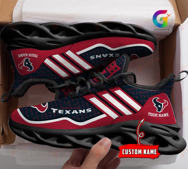 Houston Texans Personalized Yezy Running Sneakers