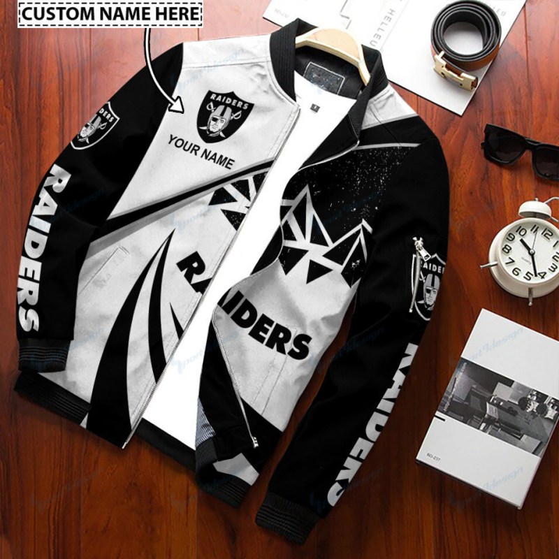 Las Vegas Raiders Personalized Bomber Jacket