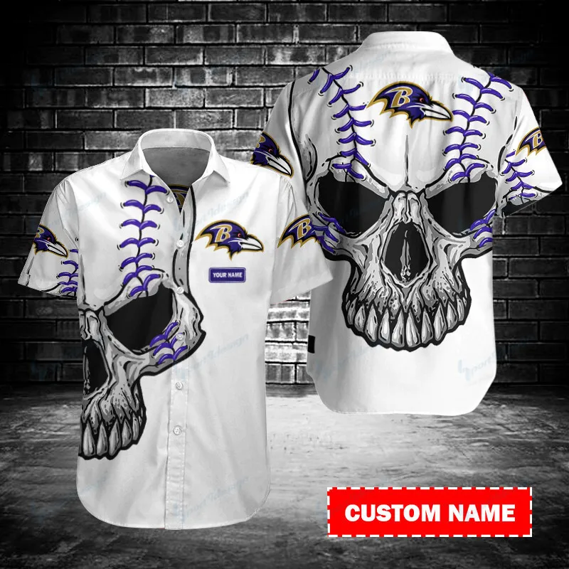 Sizing Chart for Baltimore Ravens Personalized Button Shirt