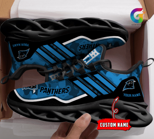 Carolina Panthers Sneakers Side View