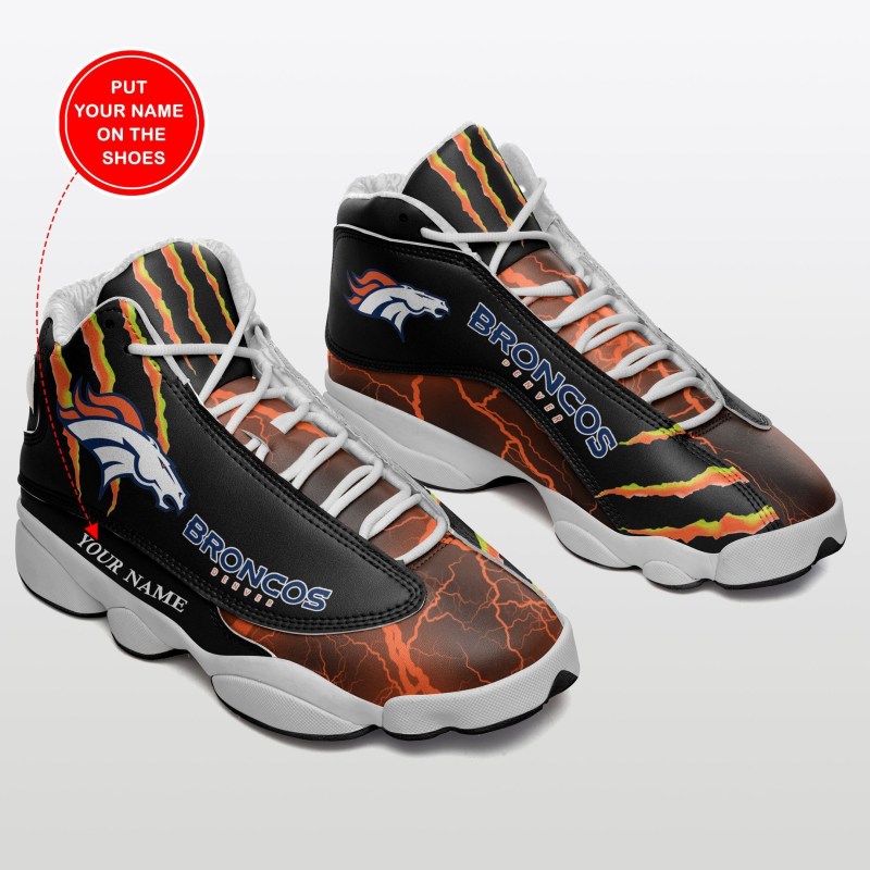 Denver Broncos Personalized Air JD13 Sneakers
