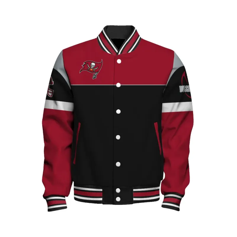 Tampa Bay Buccaneers Varsity Jacket Back View