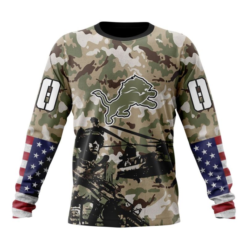 Detroit Lions Long Sleeve Front