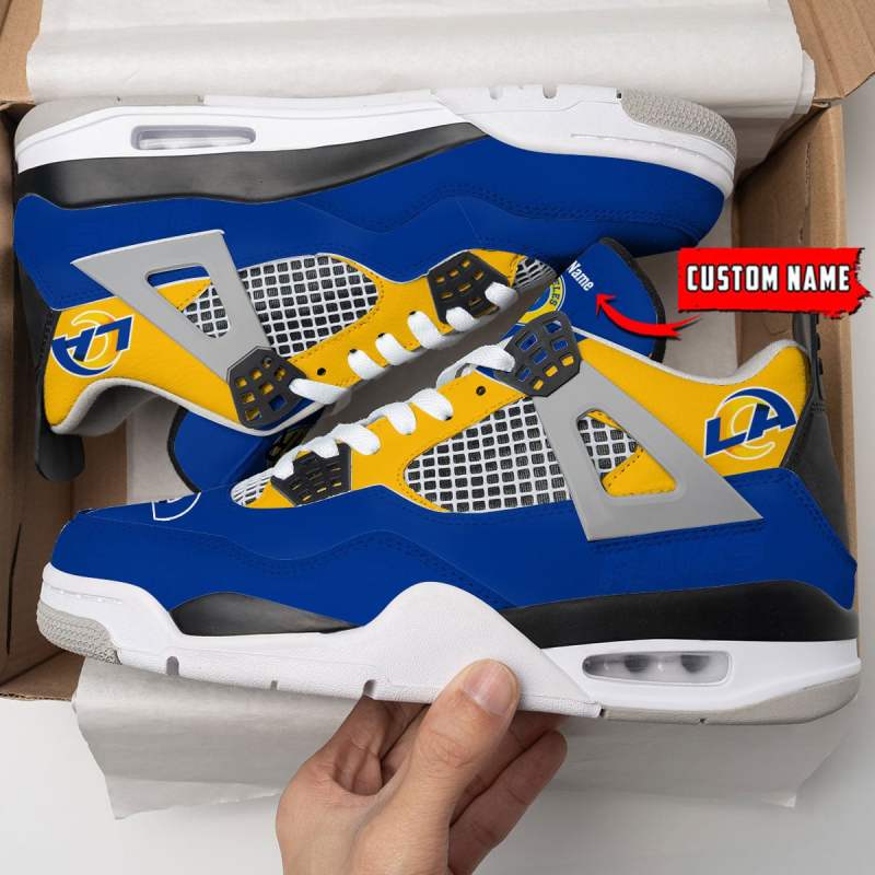 Los Angeles Rams Personalized AJ4 Sneaker