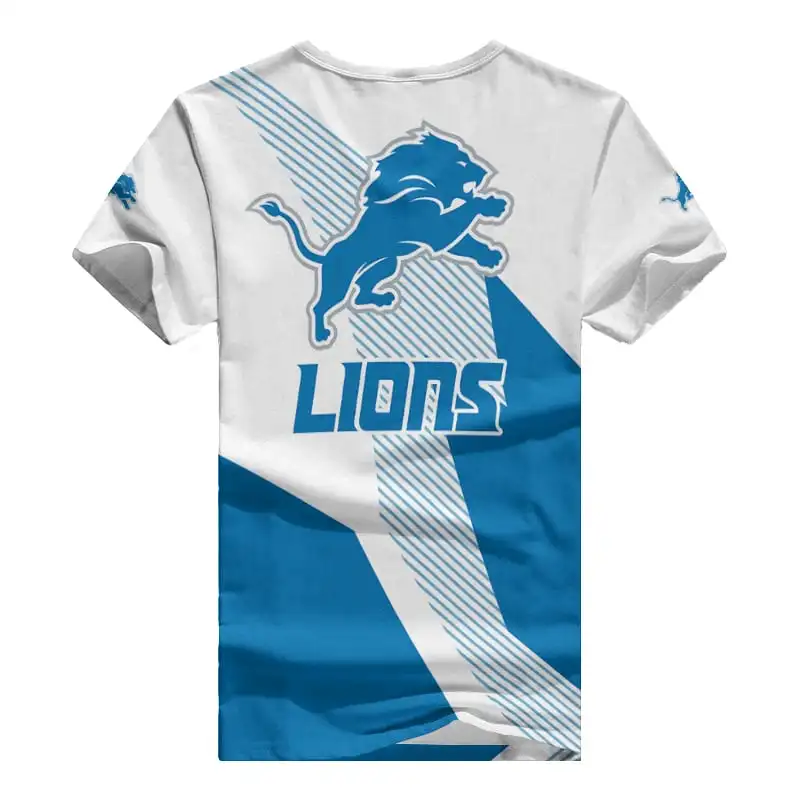 Detroit Lions Women's V-neck T-shirt - Back View