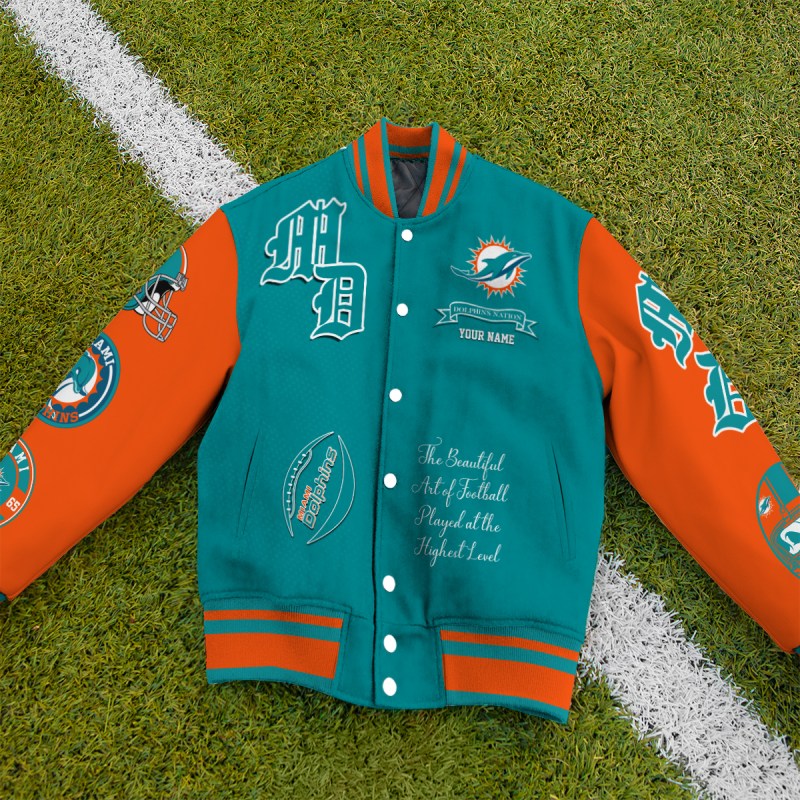 Miami Dolphins Varsity Jacket Mk 2