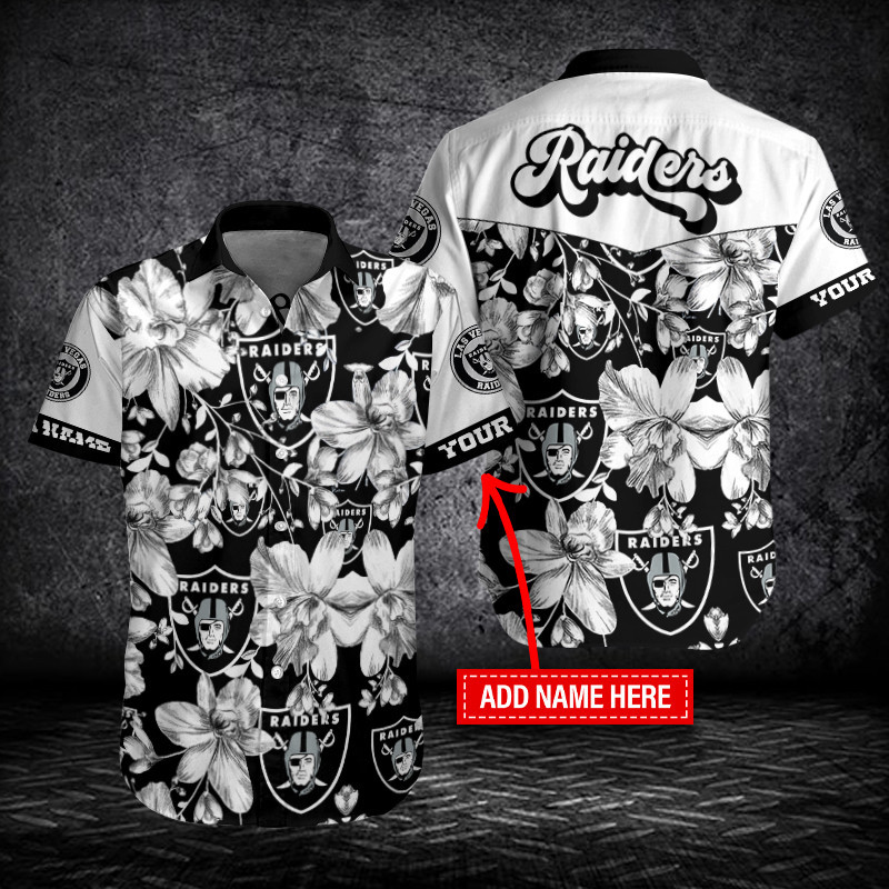 Las Vegas Raiders Button Shirt Sizing Chart