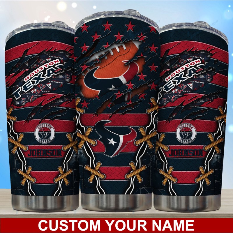 Houston Texans Personalized Tumbler Detail