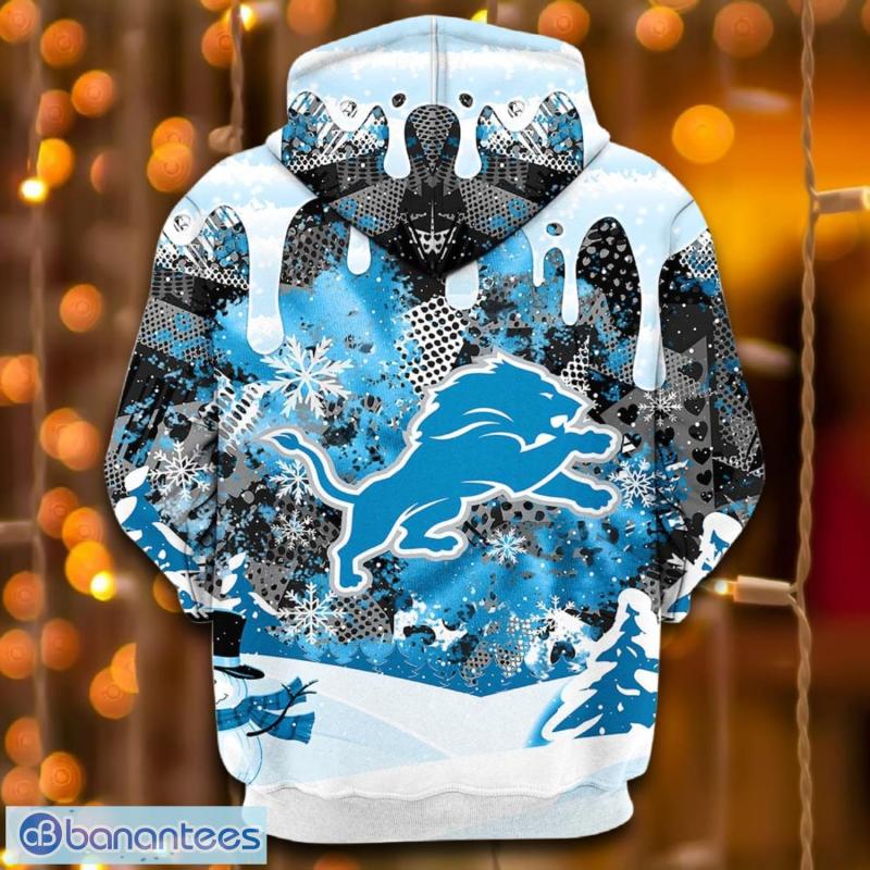 Detroit Lions Christmas Hoodie - Side View