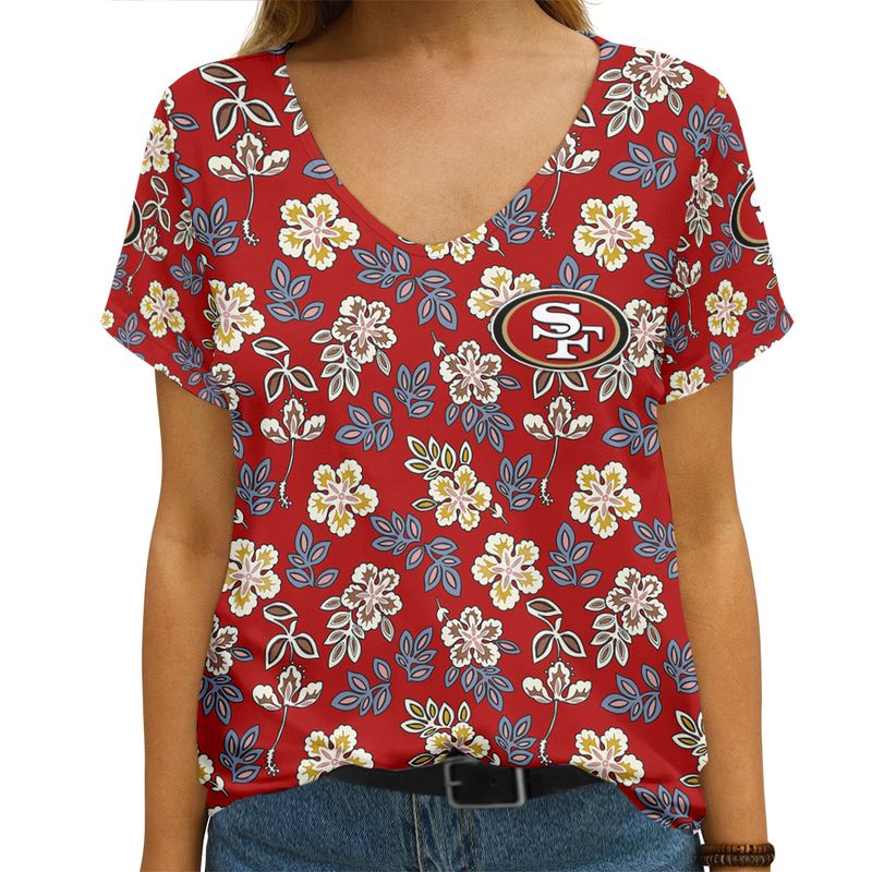 Kansas City Chiefs V Neck T-shirt
