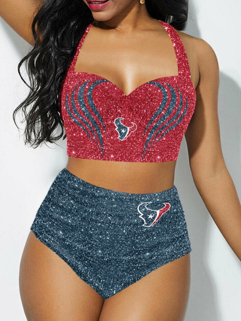Houston Texans Sexy Print Bikini Swimsuit