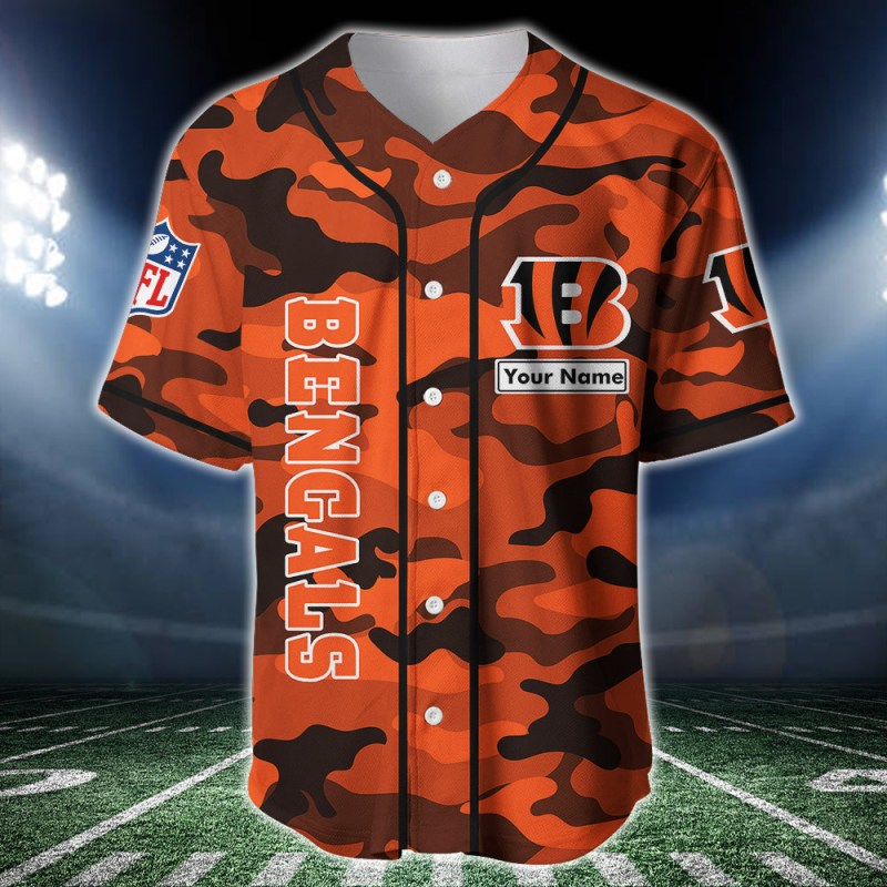 Cincinnati Bengals Personalized Baseball Jersey