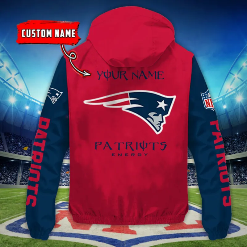 New England Patriots Outdoor Jacket Back View
