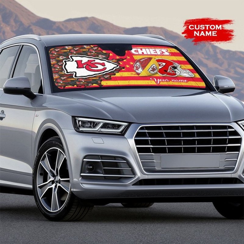 Kansas City Chiefs Auto Sun Shade Design