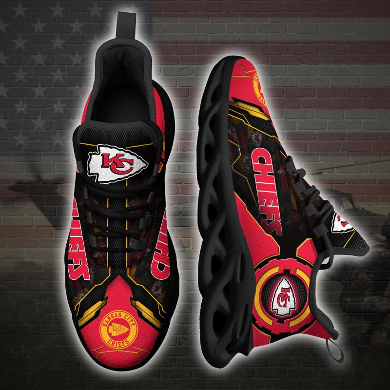Kansas City Chiefs Yezy Sneakers Side View