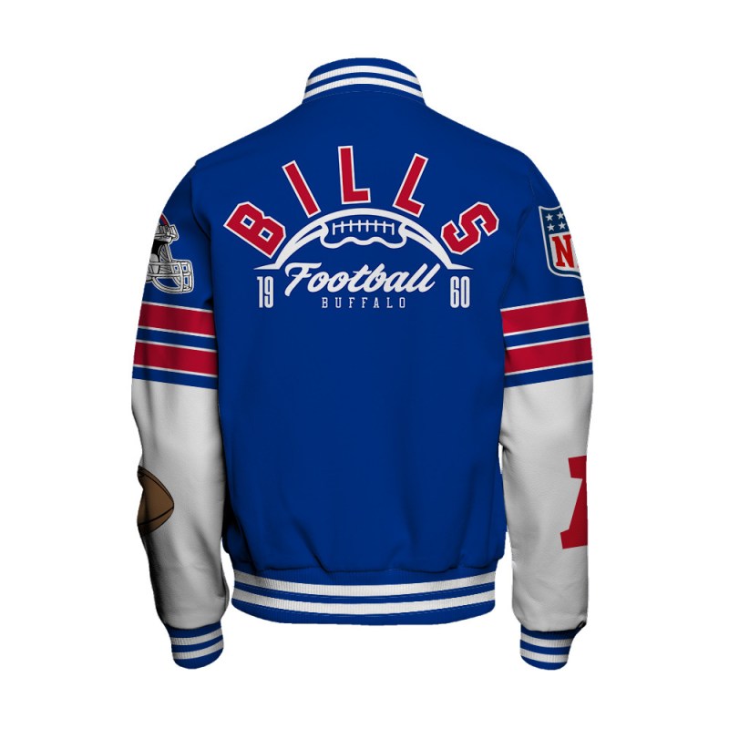Buffalo Bills Varsity Jacket - Back View