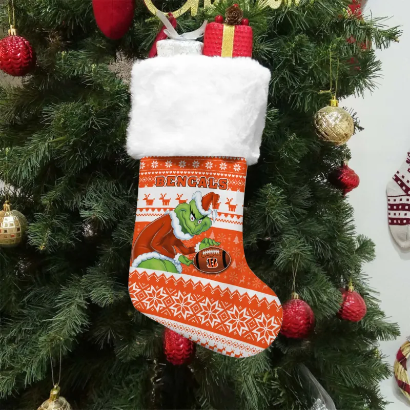 Cincinnati Bengals Ugly Christmas Socks - Image 1