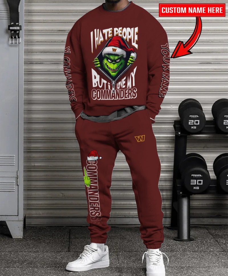 Washington Commanders Ugly Christmas Sweatshirt & Sweatpants