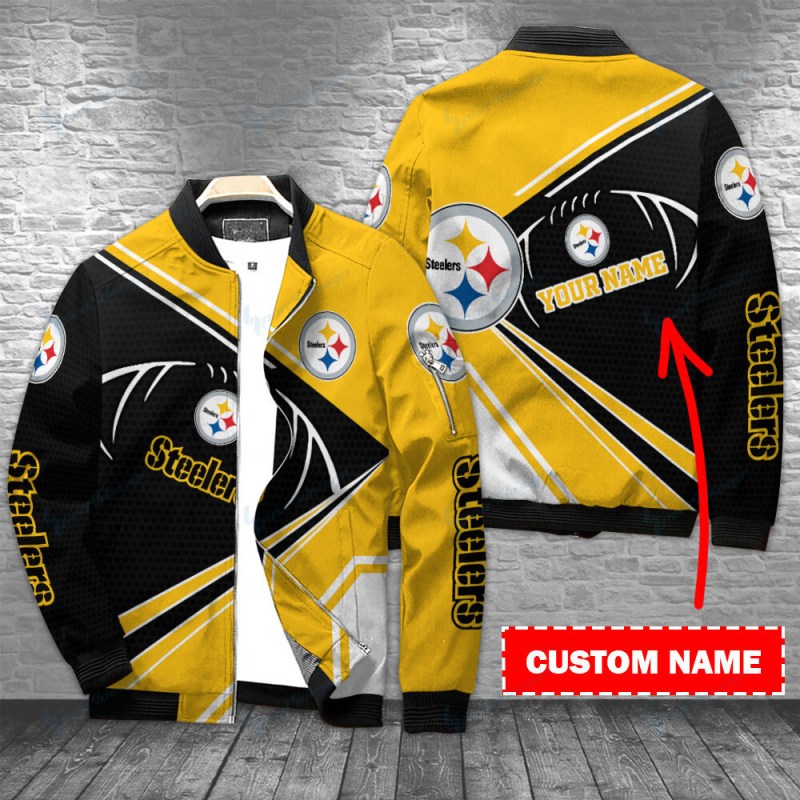 Pittsburgh Steelers Personalized Bomber Jacket