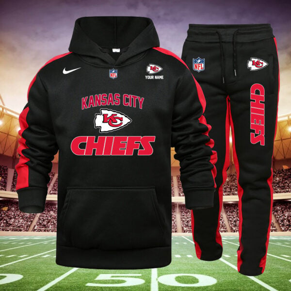 Kansas City Chiefs Personalized Hoodie and Sweatpants Set