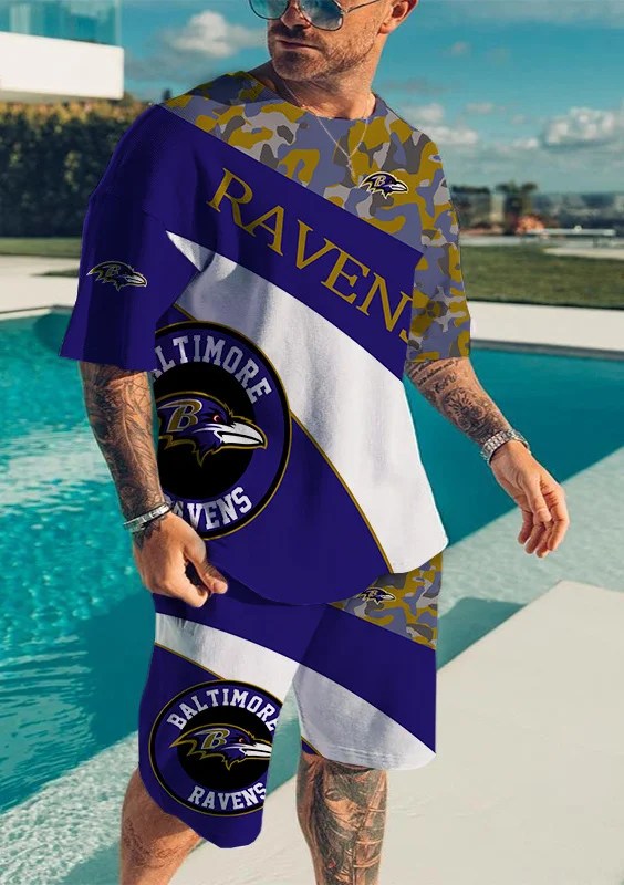 Baltimore Ravens T-shirt and Shorts - Sports Apparel