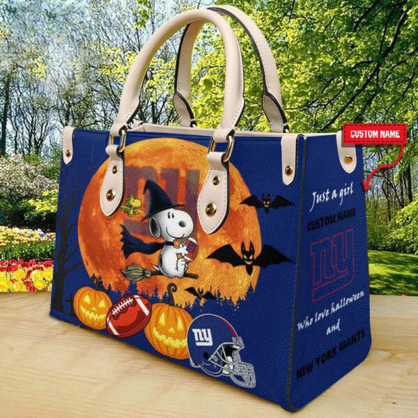 New York Giants NFL Halloween Leather Hand Bag