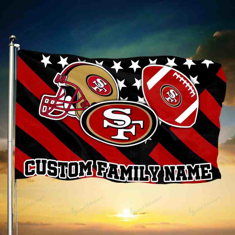 San Francisco 49ers Personalized Flag