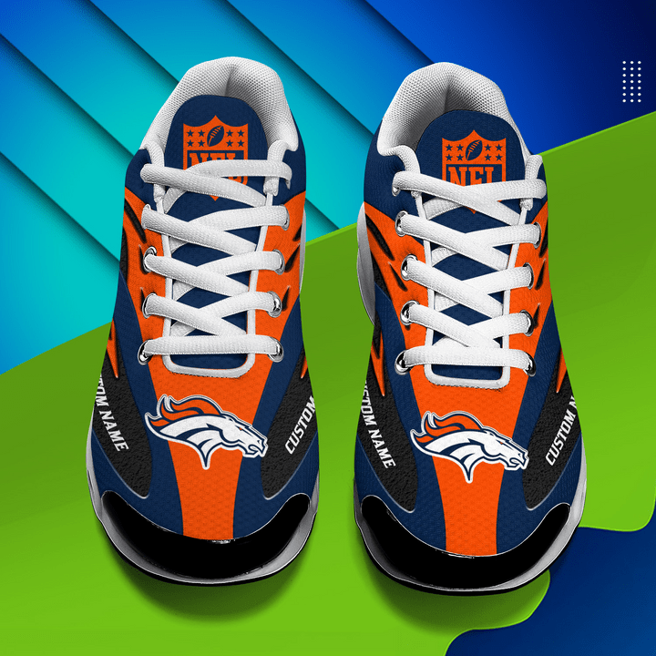 Denver Broncos Youth Sneakers in Action