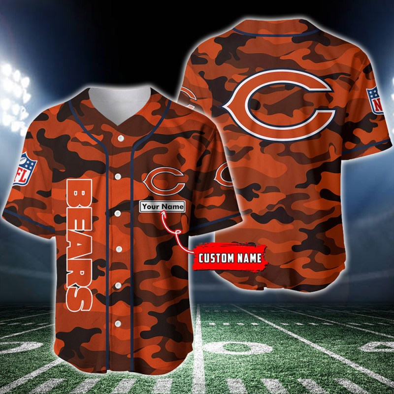 Chicago Bears Personalized Baseball Jersey