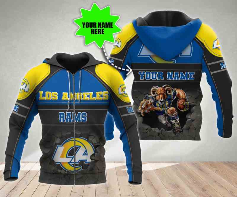 Los Angeles Rams Personalized Ugly Sweater