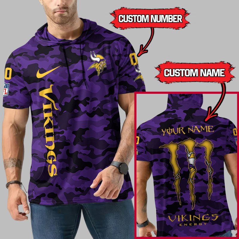 Minnesota Vikings Camo Hoodie Details