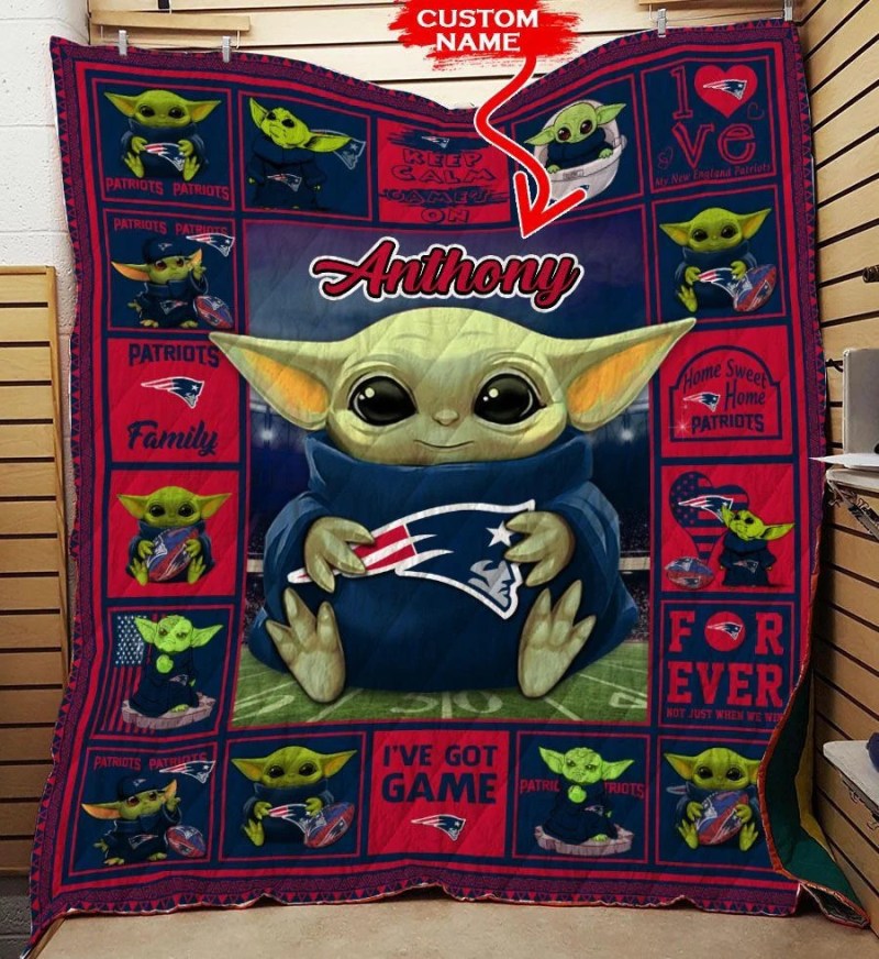 New England Patriots Personalized Premium Quilt