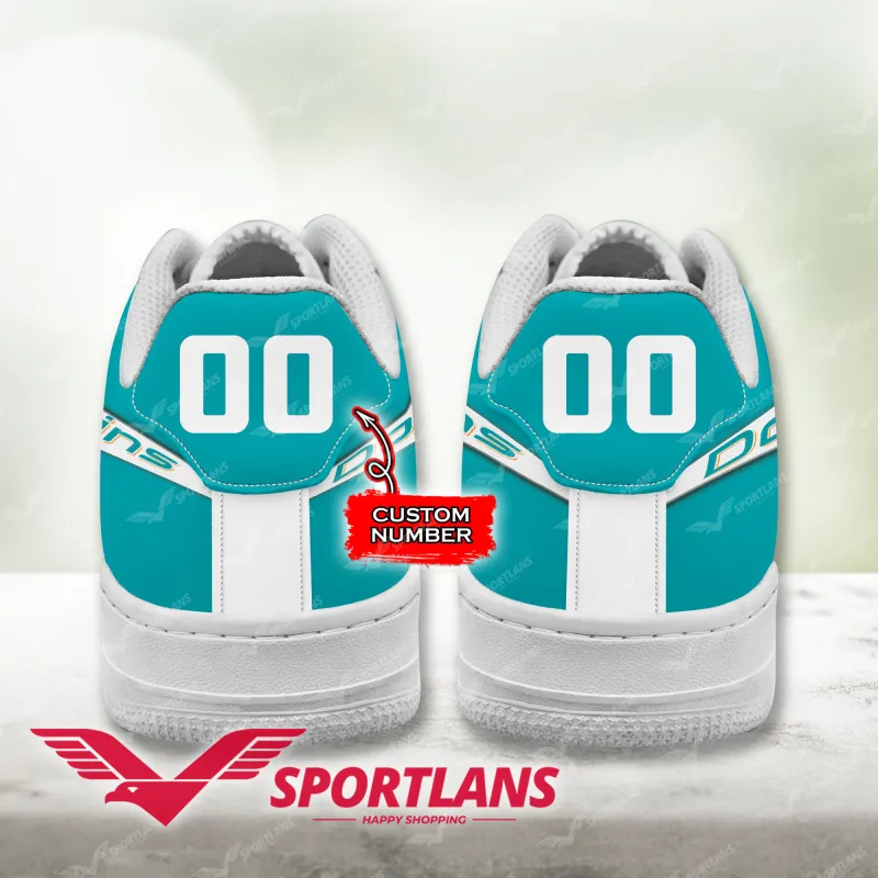 Miami Dolphins NFL Personalized Air Force 1 Shoes