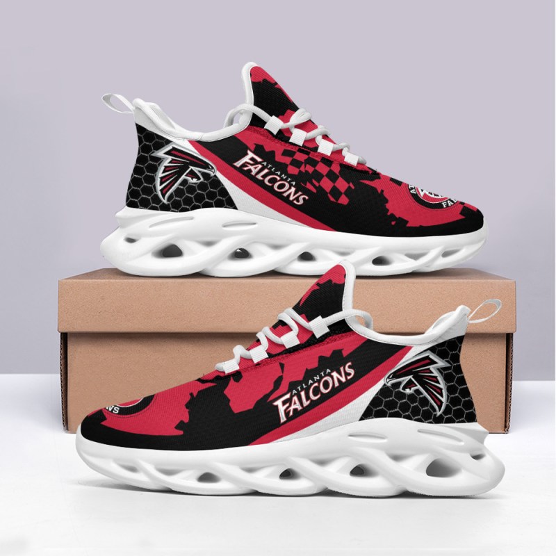 Atlanta Falcons Yezy Running Sneakers Top View