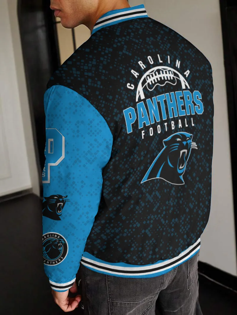 Carolina Panthers Varsity Jacket Back