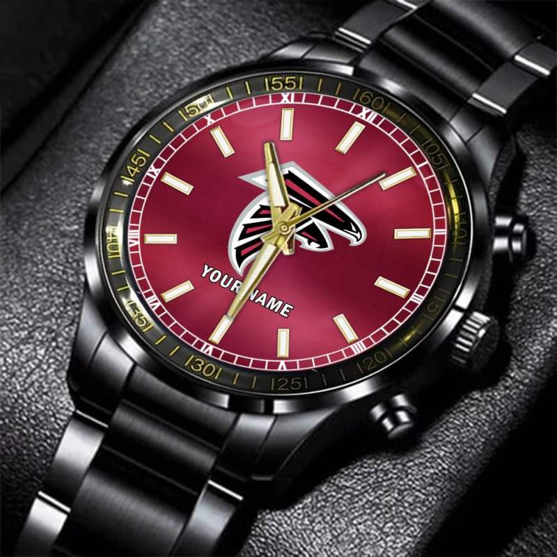 Atlanta Falcons Black Fashion Watch