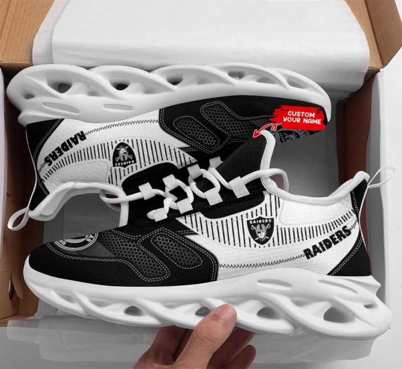 Las Vegas Raiders Personalized Yeezy Running Sneakers